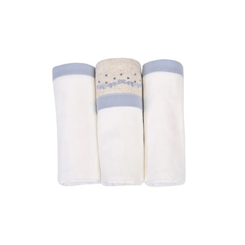 Kit Cueiro Com 3 Unidades Azul 80x80cm Minasrey