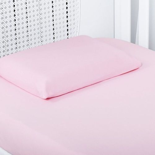 Kit De Berço Lençol E Fronha Rosa Batistela Baby