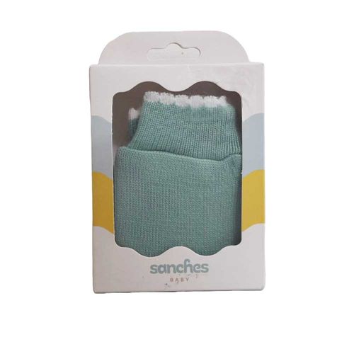 Luvas Verde Com Detalhe Branco Recém-Nascido Masculino Sanches Baby
