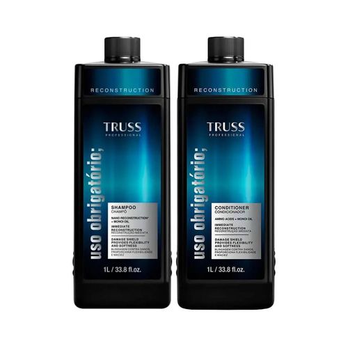 Kit Uso Obrigatório Shampoo e Condicionador 1 Litro Truss