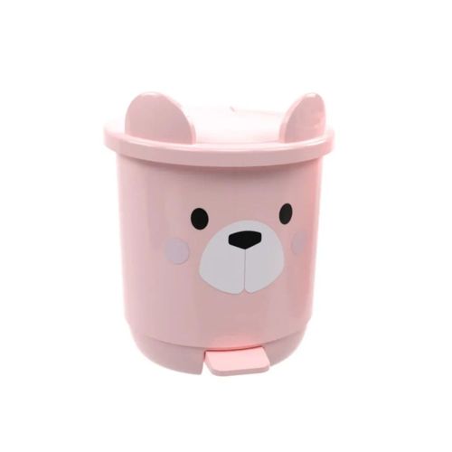 Lixeira Infantil Ursa Rosa 6,5 Litros Plasutil