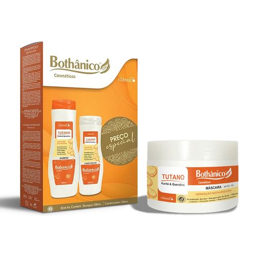 Kit Shampoo, Condicionador e Máscara Tutano Bothânico Cosméticos