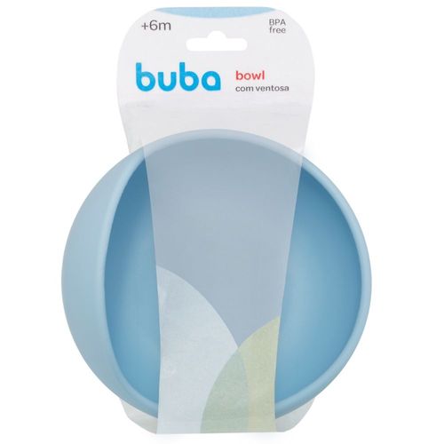 Bowl Com Ventosa Em Silicone Azul Buba