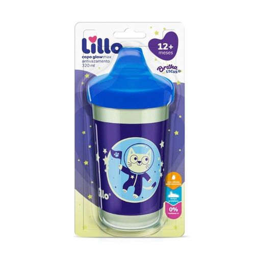 Copo Glow Max Antivazamento 320ml Menino Lillo