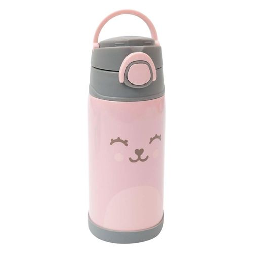Garrafa Térmica Parede Dupla 400ml Gumy Rosa Buba