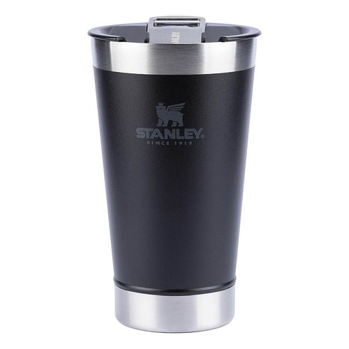 Copo Térmico 473ml De Cerveja Com Tampa Preto Stanley