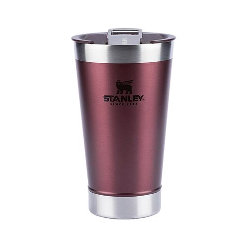 Copo Térmico 473ml De Cerveja Com Tampa Vermelho Stanley