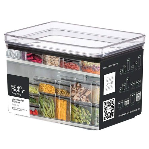 Pote Organizador Multiuso Lumini 1,8L Paramount