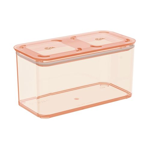 Pote Hermético Modo Retangular 1,3L Laranja Crush Coza