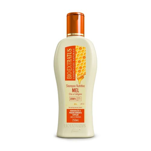 Shampoo Nutritivo Mel 250ml Bio Extratus