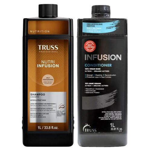 Kit Nutri Infusion Shampoo e Condicionador 1 Litro Truss