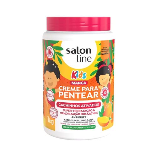 Creme Para Pentear 1kg Cachos Kids Manga Salon Line