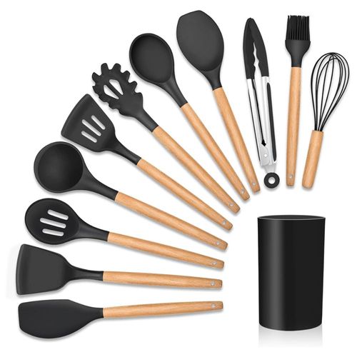 Kit Utensílios De Cozinha 12 Peças Cores Sortidas MDL