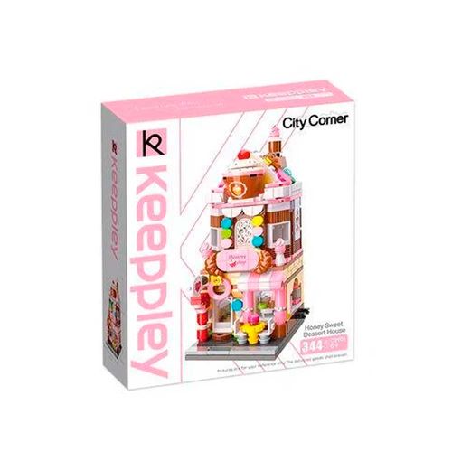 Brinquedo Blocos De Montar Doceria 344 Peças City Corner Qman