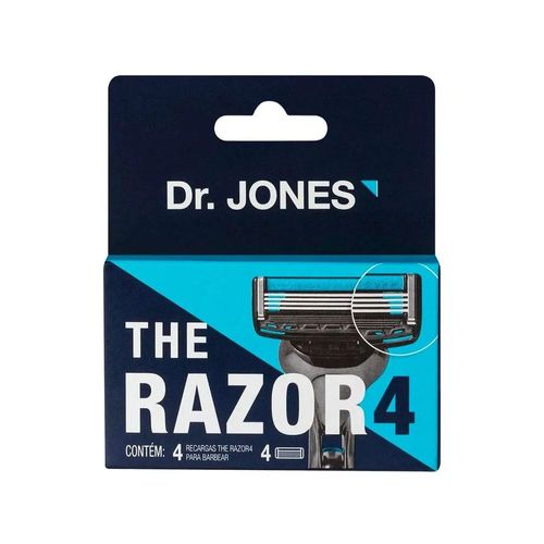 Recarga Para Aparelho De Barbear Razor 4 Com 4 Unidades Dr. Jones