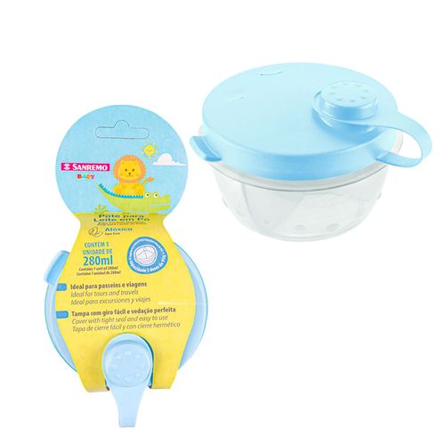 Pote para Leite em Pó 280ml Azul SR835/4 Sanremo