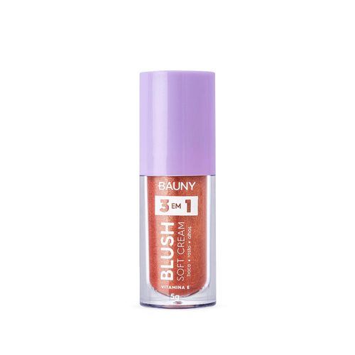 Blush Líquido Soft Cream 3 Em 1 Bossy 5g Bauny