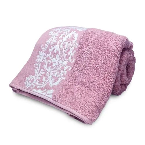 Toalha De Banho Jacquard Medalhão Azaleia 80cmX1,50m Corttex