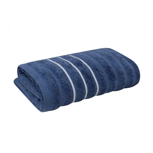 Toalha De Banho Jacquard Wave Azul 70cmX1,40m Corttex