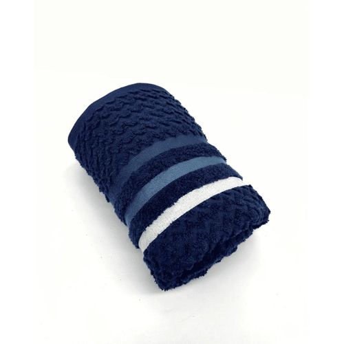 Toalha De Banho Jacquard Trento Azul 70cmX1,40m Corttex