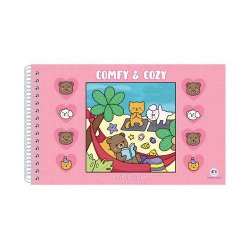 Livro Para Colorir Comfy And Cozy Bobbie Goods Rosa Ciranda Cultural