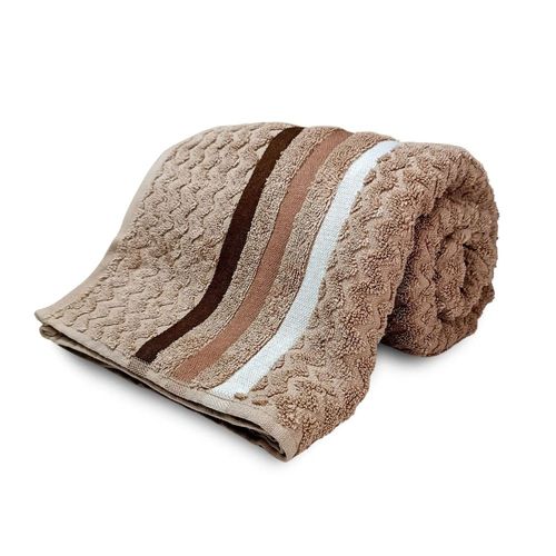 Toalha De Banho Jacquard Trento Taupe 70cmX1,40m Corttex