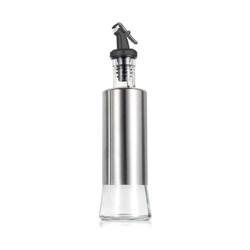 Galheteiro Dosador De Inox e Vidro Mimo Style