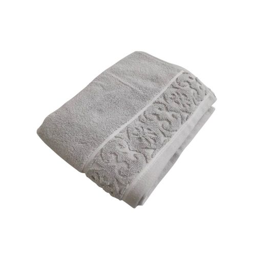 Toalha De Rosto Arabesco Zero Twist Cinza 50cmX70cm Corttex