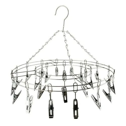 Varal Suspenso Roupas 20 Prendedores Aço Inox 36 Cm Clink
