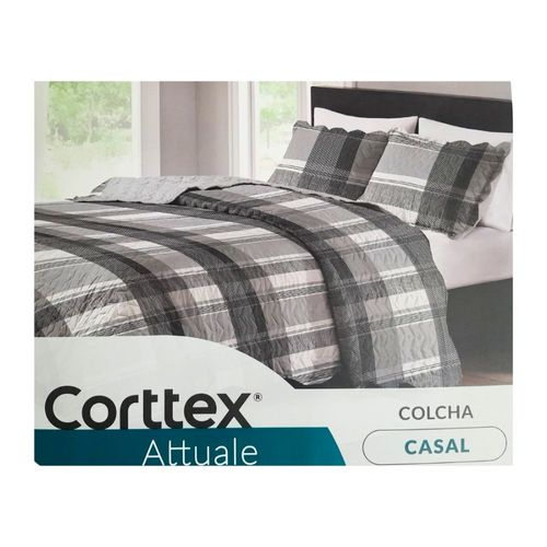 Kit Colcha E Portas Travesseiros Attuale Casal Estampas Sortidas Corttex