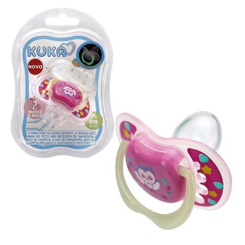 Chupeta Lumina Ortodôntica N.2 Rosa Kuka