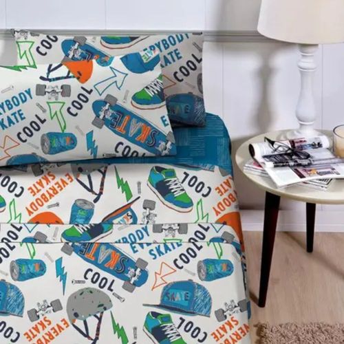 Jogo De Cama Solteiro 3 Peças Masculino Estampas Sortidas Corttex