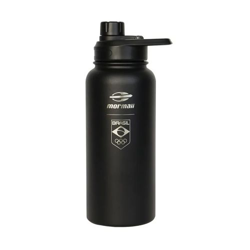 Garrafa Térmica 650ml Preta Time Brasil Mormaii