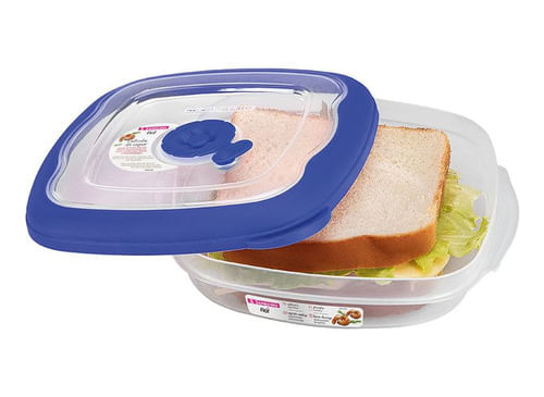 Pote Quadrado Azul 664ml Sanremo