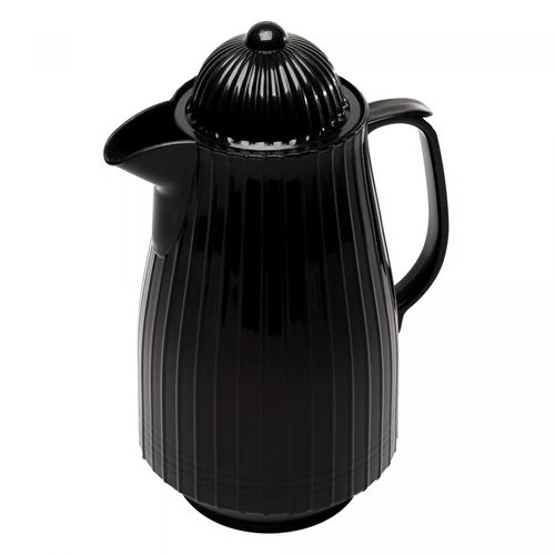 Garrafa Térmica de Plástico Mini Bambu Preta 400ml Lyor