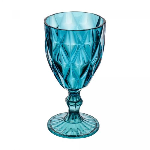 Taça de Acrílico Diamond Azul 330ml Lyor