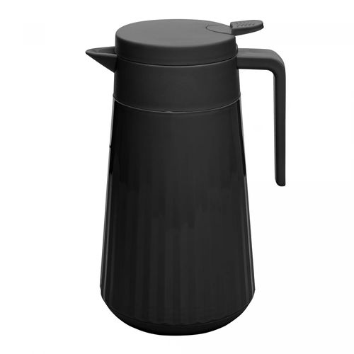 Garrafa Térmica de Plástico Unique Preta 1L Lyor