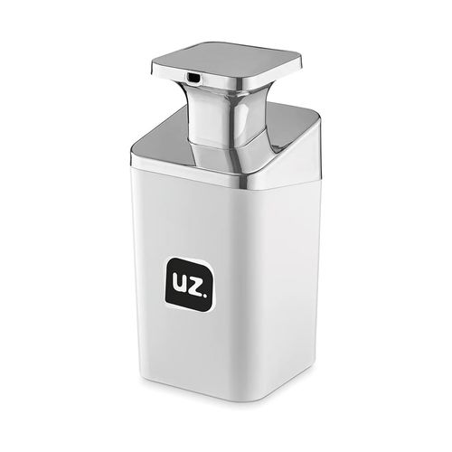 Porta Sabonete Líquido Slim Metalizado Branco UZ