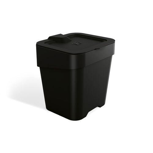 Lixeira de Pia Slim 2,5L Preta UZ