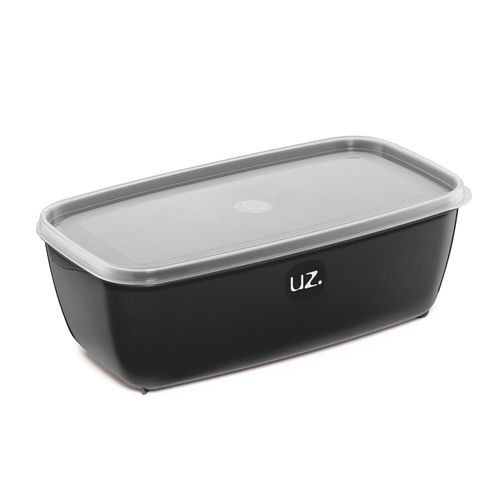 Pote Retangular Multiuso 3L Preto UZ