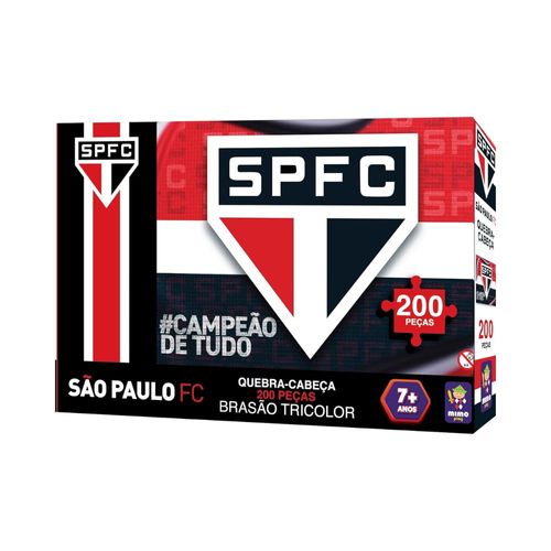 Quebra-Cabeça 200 Peças Brasão Do São Paulo Mimo Play