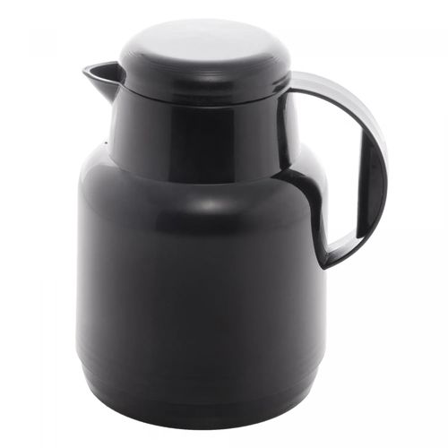 Garrafa Térmica de Plástico Basic Preta 300ml Lyor