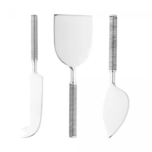 Conjunto 3 Facas para Queijo de Aço Inox Espiral Wolff