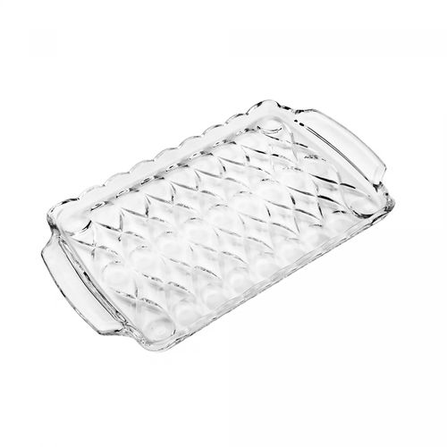 Bandeja de Cristal com Alça Angel 35cm x 21cm x 3cm Wolff