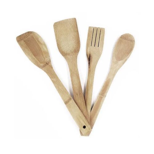 Kit de Utensílios de Bambu 4 Peças Caerus