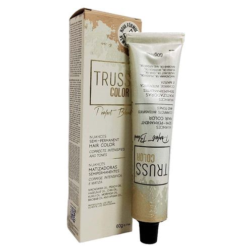 Tintura Matizadora Castanho Claro Marrom Dourado 5.73 Semipermanente 60g Truss