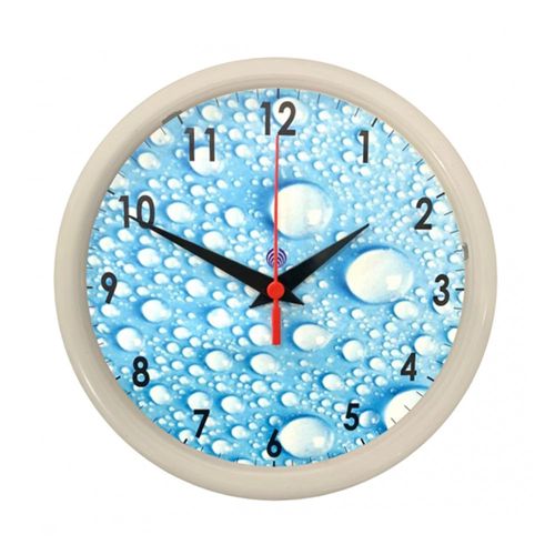 Relógio de Parede Água Branco 25cm Plasfort