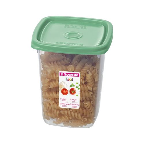 Pote Quadrado De Plástico 800ml Sortido Sanremo