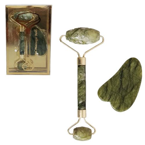 Massageador Facial Jade Roller Lualu