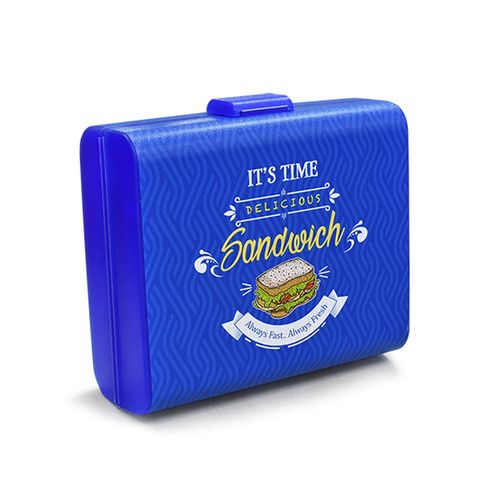 Lancheira Azul Label Arqplast